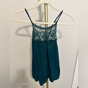 Maurices Teal Lace Detail Camisole